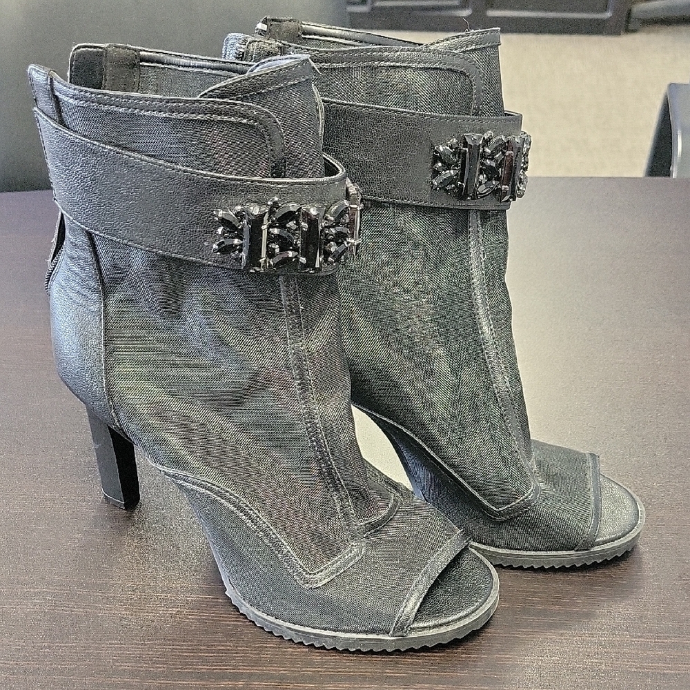 Karl Lagerfeld Elegant Black Women's Heeled Boots